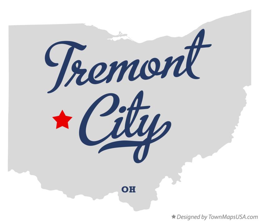 Map of Tremont City Ohio OH