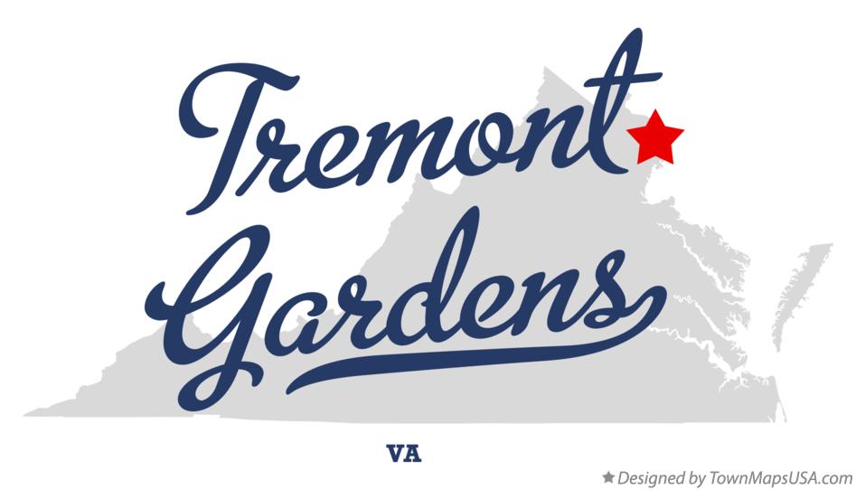 Map of Tremont Gardens Virginia VA