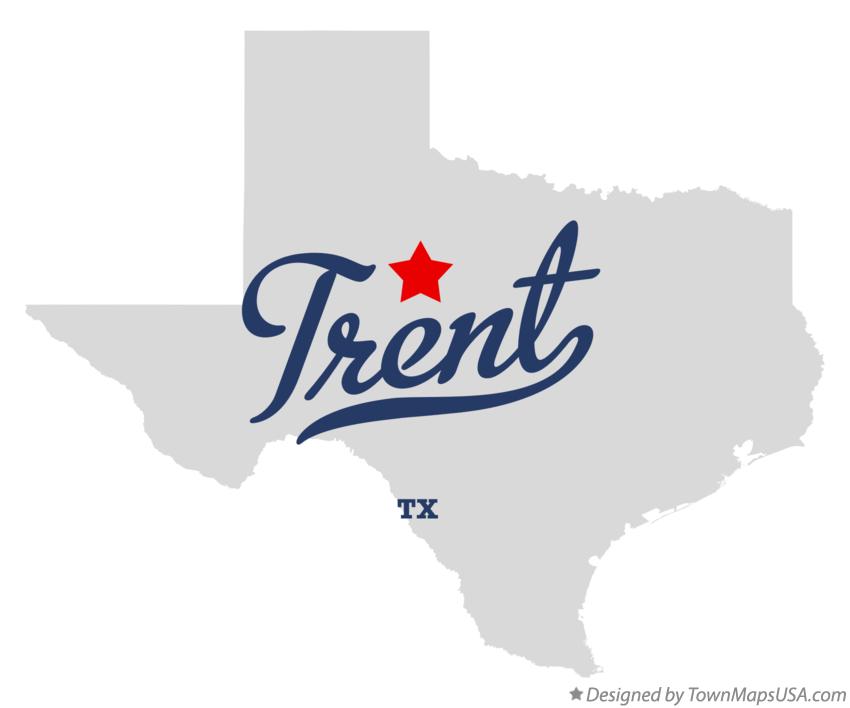 Map of Trent Texas TX