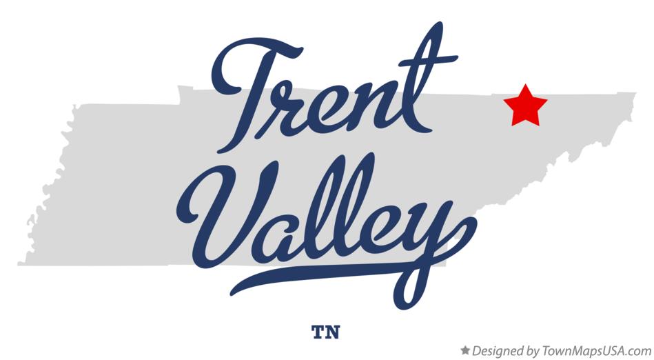 Map of Trent Valley Tennessee TN
