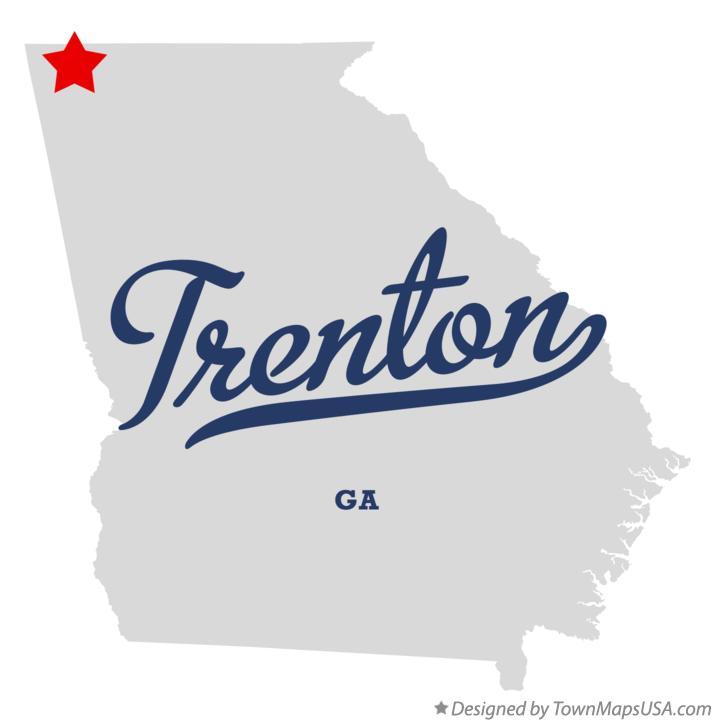 Map of Trenton Georgia GA