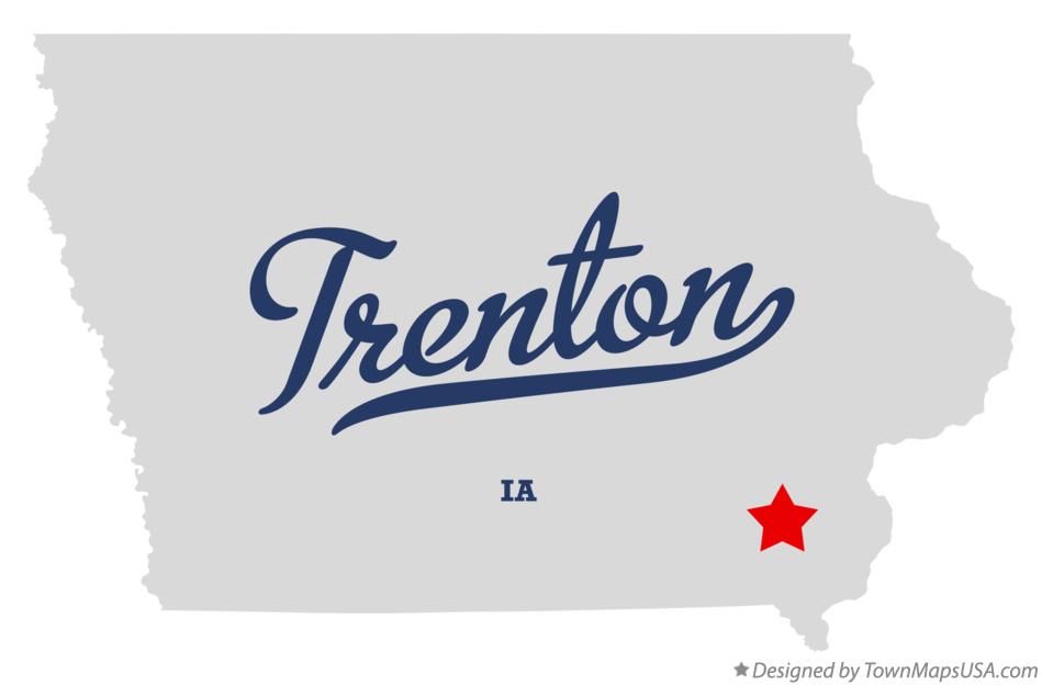 Map of Trenton Iowa IA