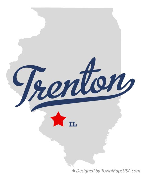 Map of Trenton Illinois IL