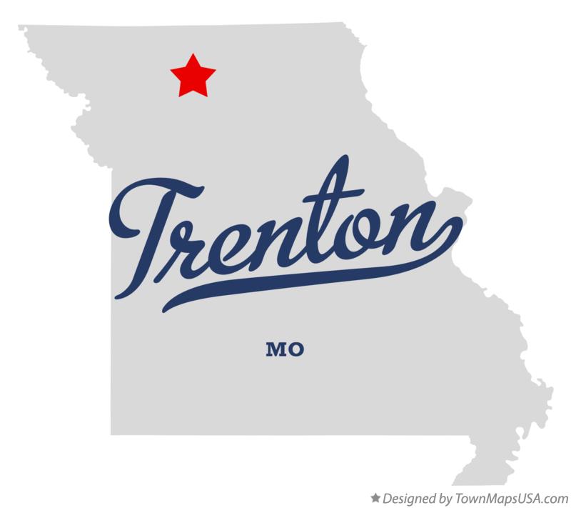 Map of Trenton Missouri MO