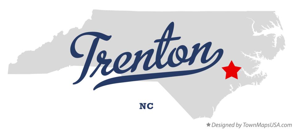 Map of Trenton North Carolina NC