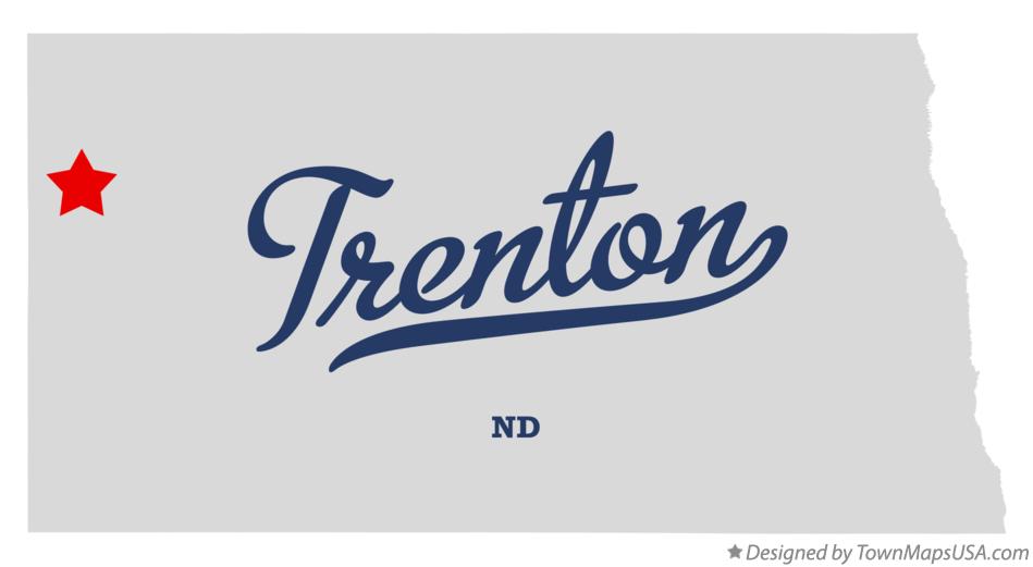 Map of Trenton North Dakota ND
