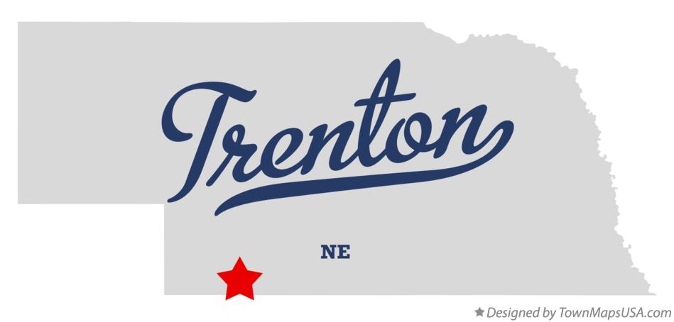 Map of Trenton Nebraska NE