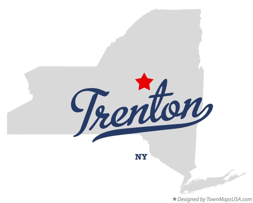 Map of Trenton New York NY