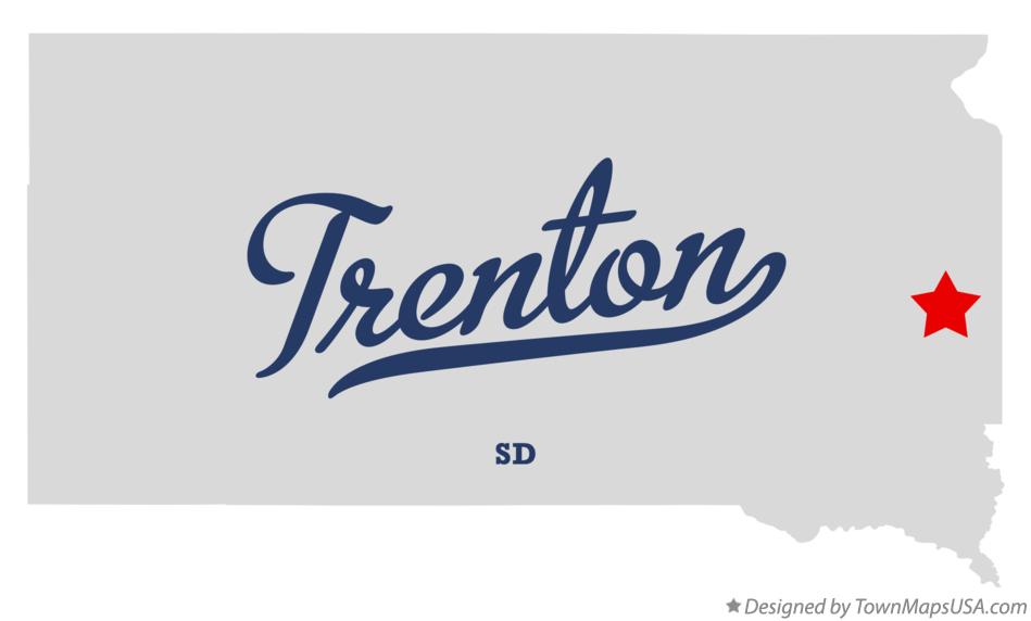 Map of Trenton South Dakota SD
