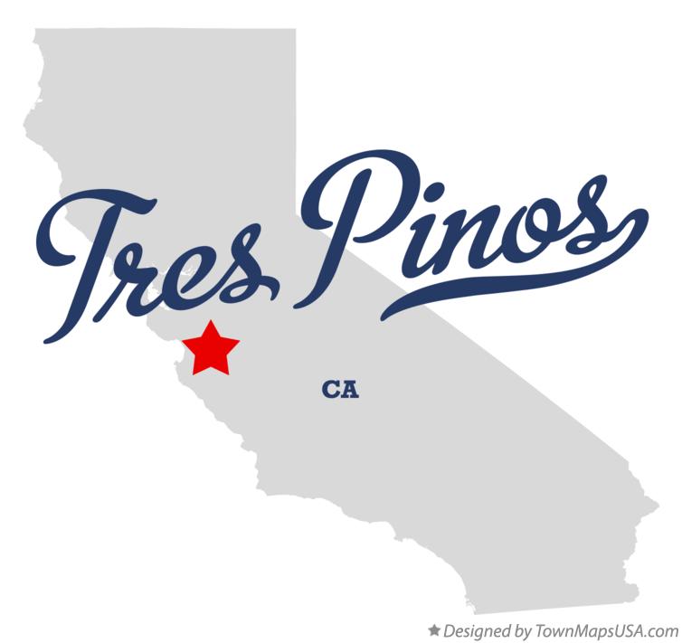 Map of Tres Pinos California CA