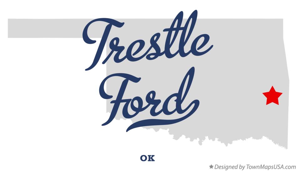 Map of Trestle Ford Oklahoma OK