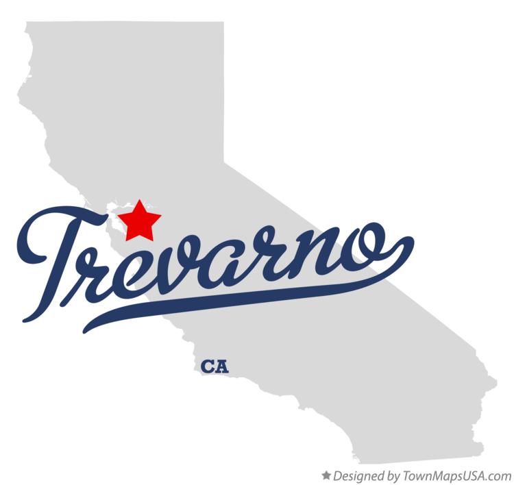 Map of Trevarno California CA