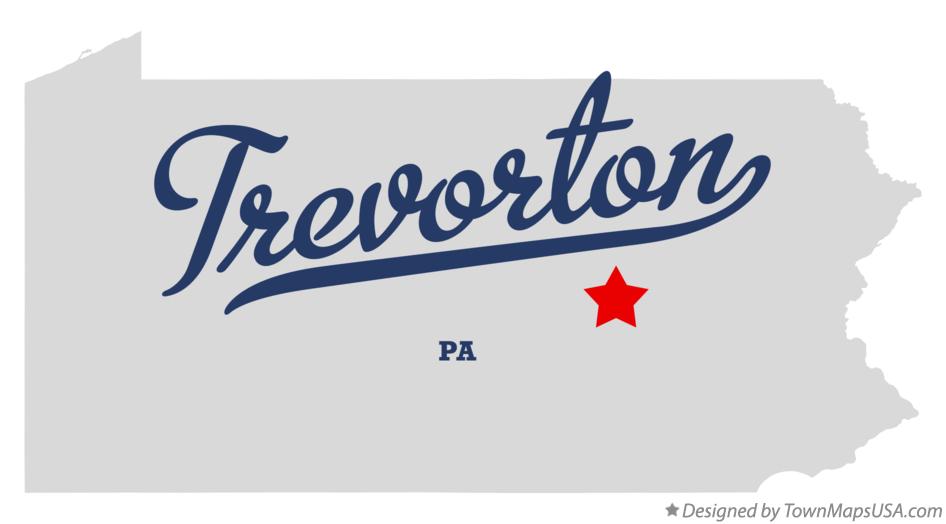 Map of Trevorton Pennsylvania PA