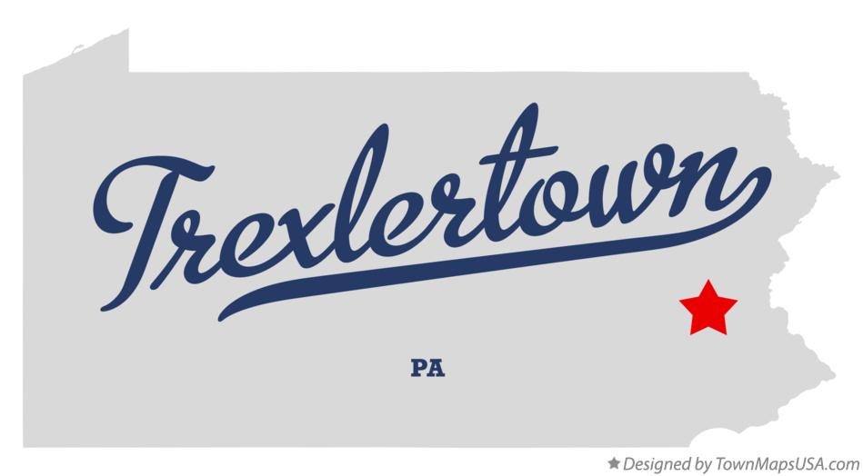 Map of Trexlertown Pennsylvania PA