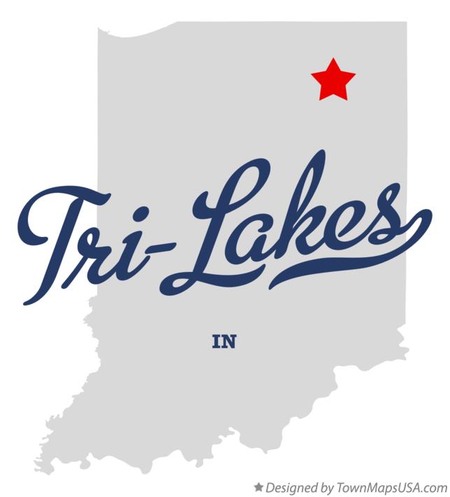 Map of Tri-Lakes Indiana IN