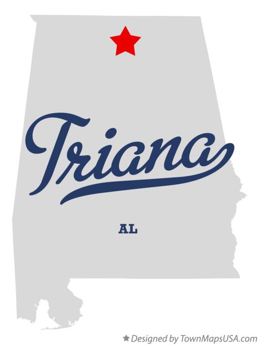 Map of Triana Alabama AL