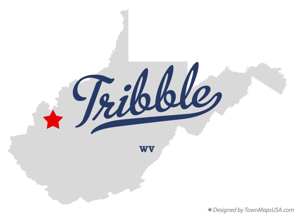 Map of Tribble West Virginia WV