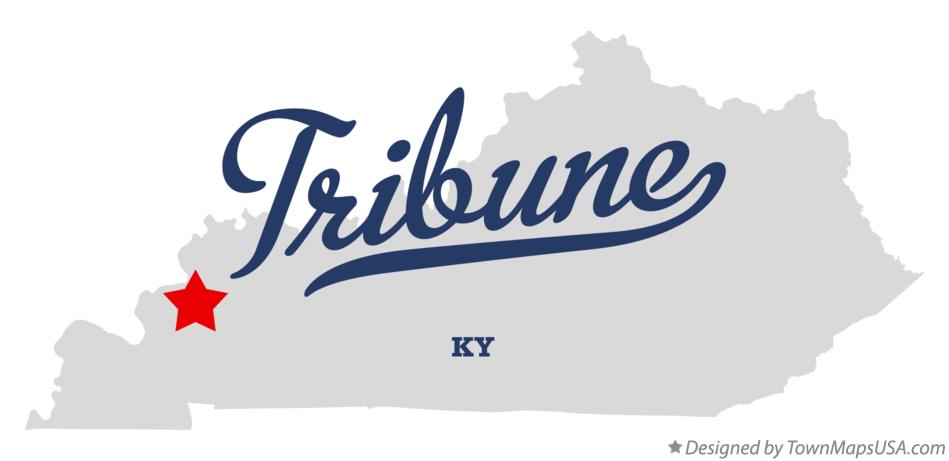 Map of Tribune Kentucky KY