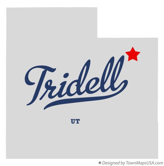Map of Tridell Utah UT