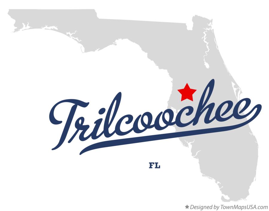 Map of Trilcoochee Florida FL