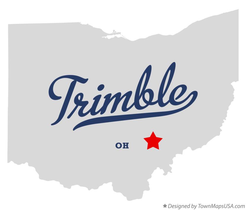 Map of Trimble Ohio OH