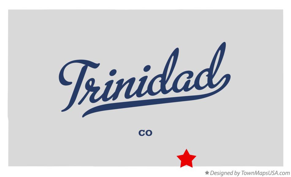 Map of Trinidad Colorado CO