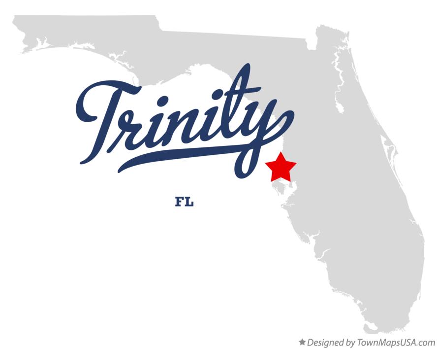 Map of Trinity Florida FL