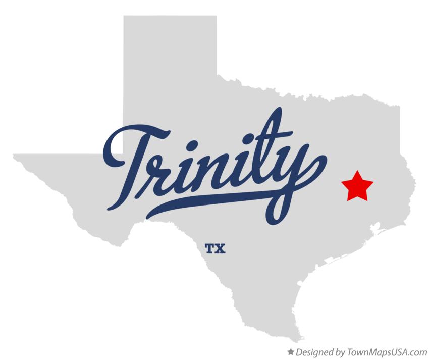 Map of Trinity Texas TX