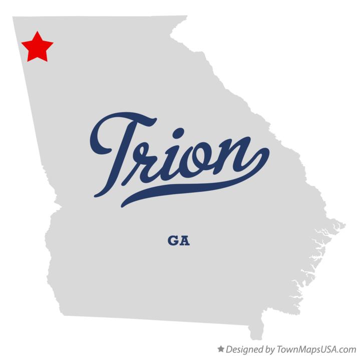 Map of Trion Georgia GA