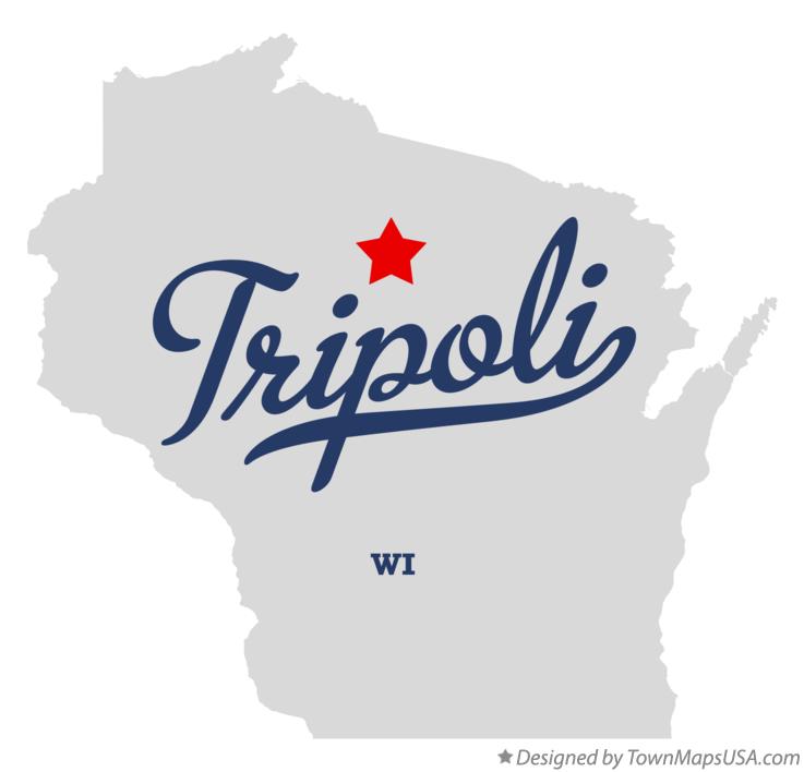 Map of Tripoli Wisconsin WI