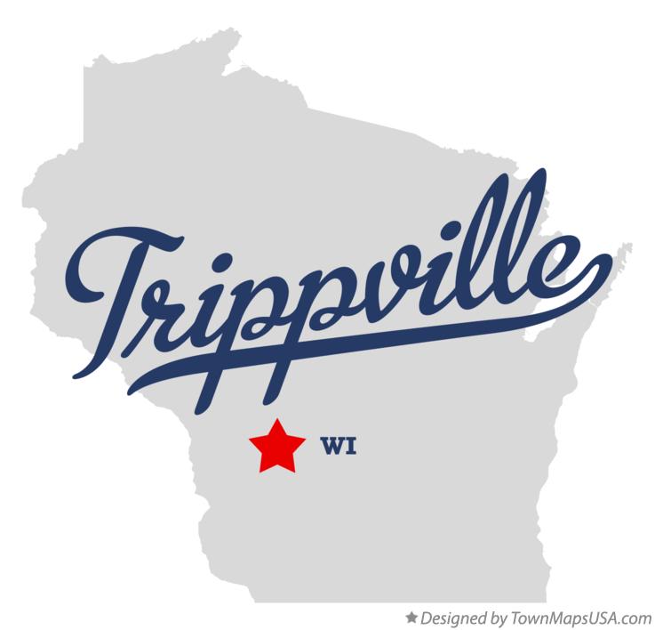 Map of Trippville Wisconsin WI