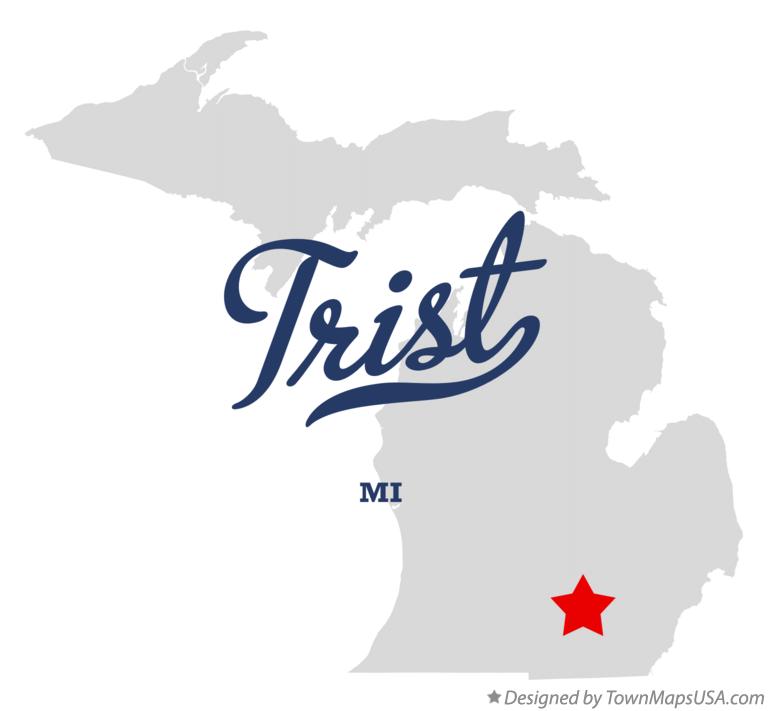 Map of Trist Michigan MI
