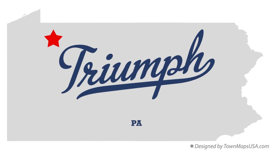 Map of Triumph Pennsylvania PA