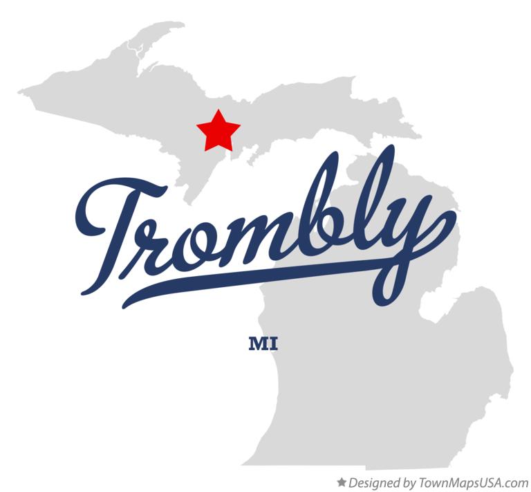 Map of Trombly Michigan MI
