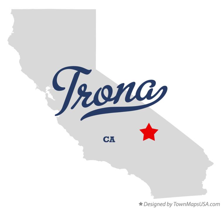Map of Trona California CA