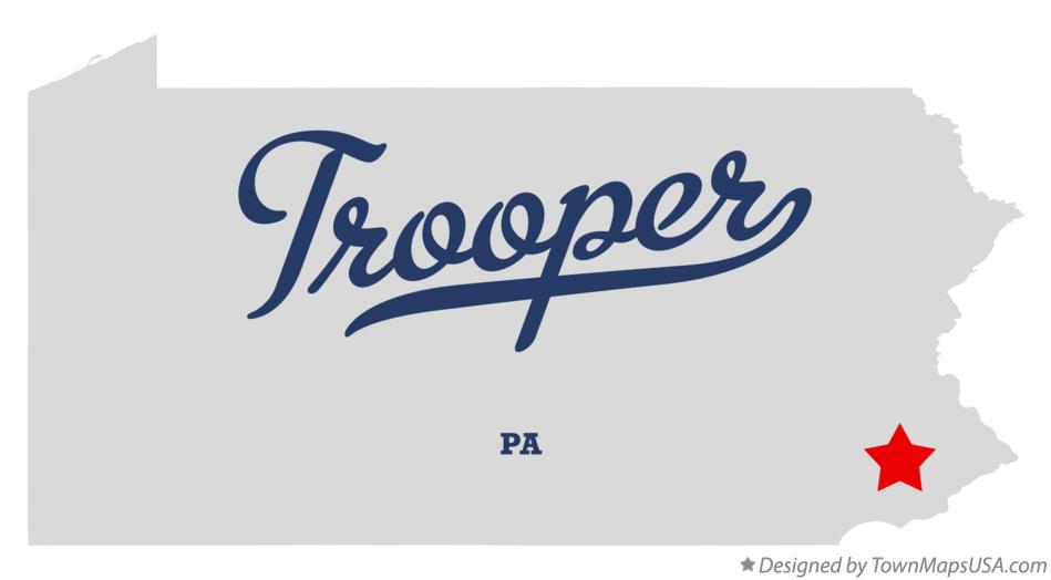 Map of Trooper Pennsylvania PA