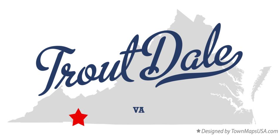 Map of Trout Dale Virginia VA
