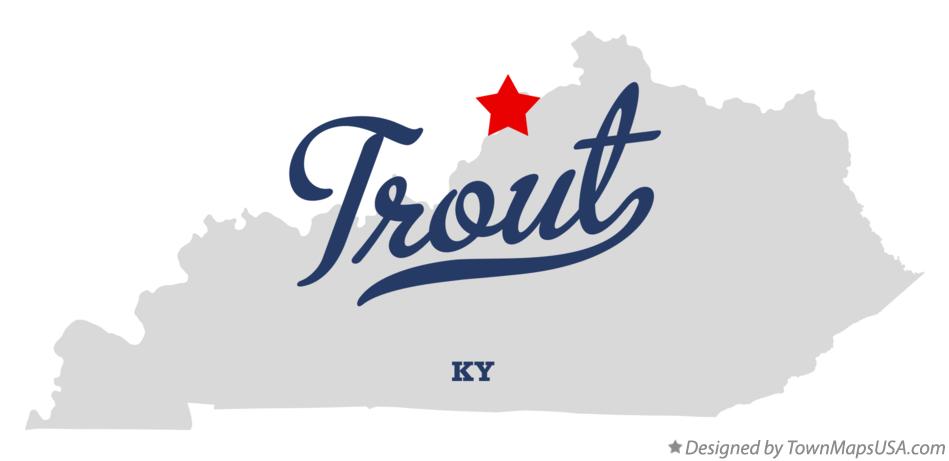 Map of Trout Kentucky KY