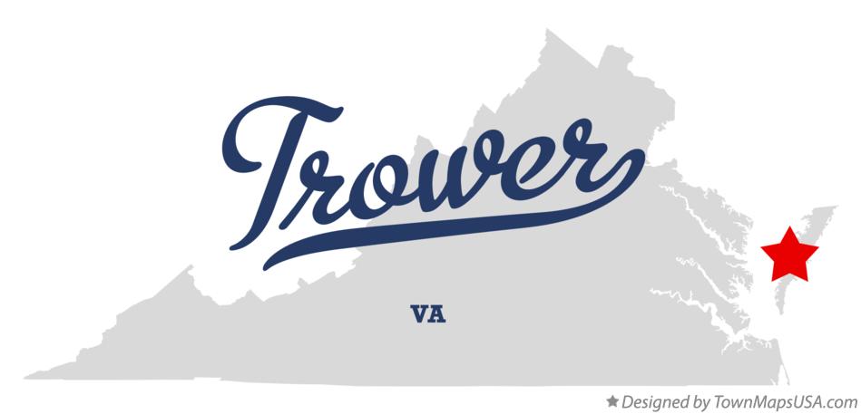 Map of Trower Virginia VA