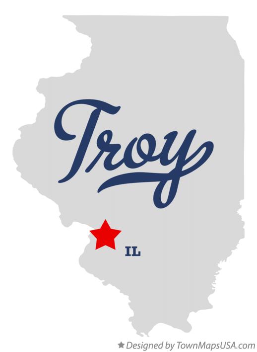 Map of Troy Illinois IL