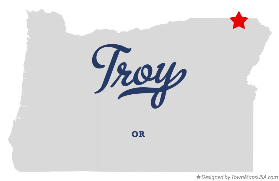 Map of Troy Oregon OR