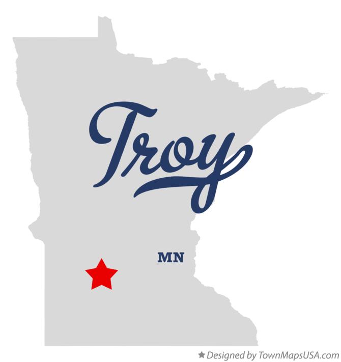Map of Troy Minnesota MN