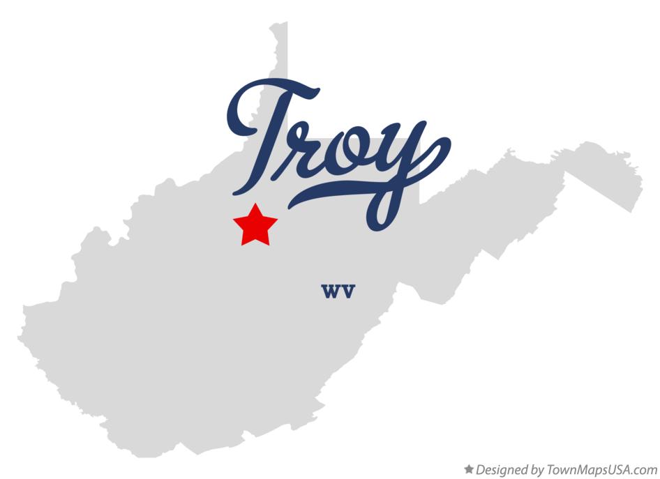 Map of Troy West Virginia WV