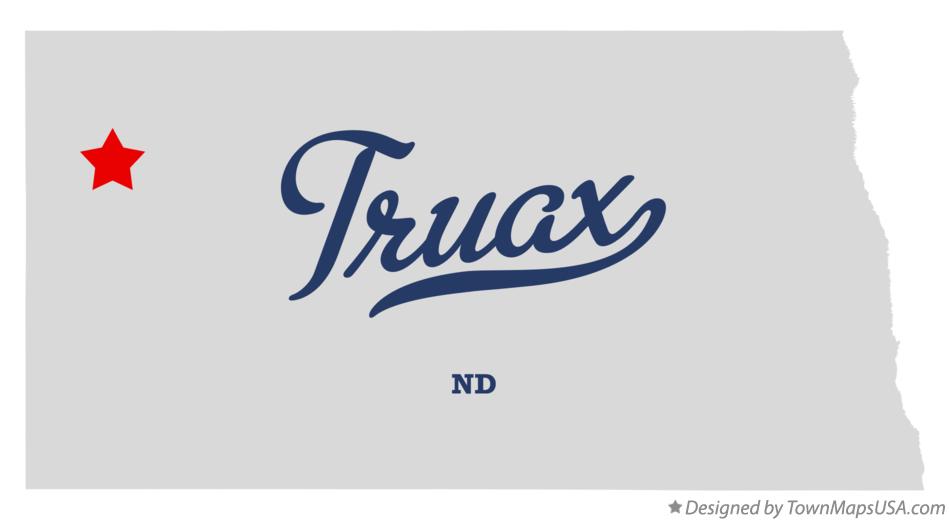 Map of Truax North Dakota ND
