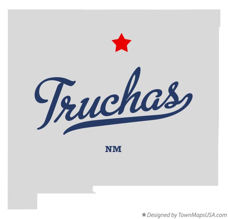 Map of Truchas New Mexico NM