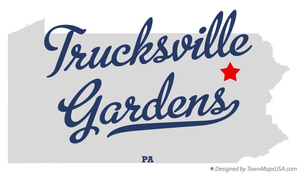 Map of Trucksville Gardens Pennsylvania PA