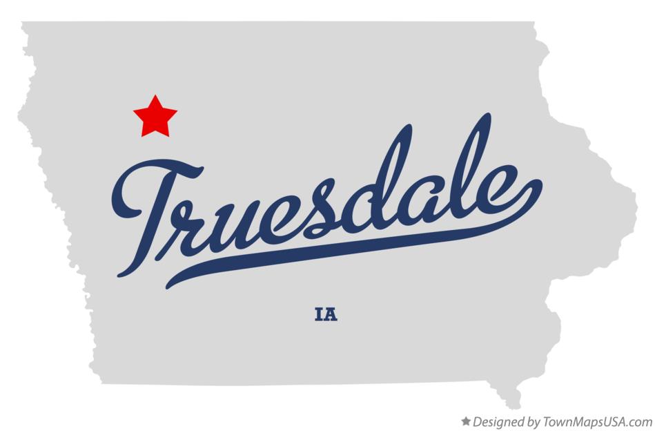 Map of Truesdale Iowa IA