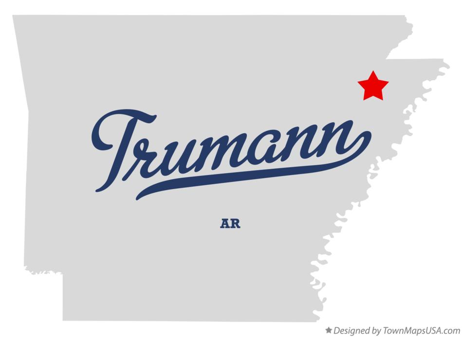 Map of Trumann Arkansas AR