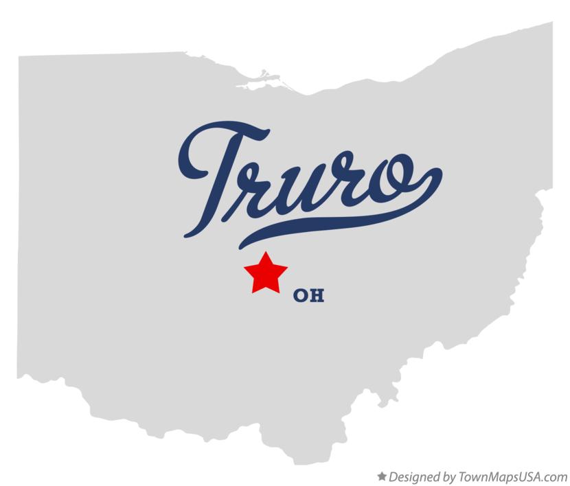 Map of Truro Ohio OH