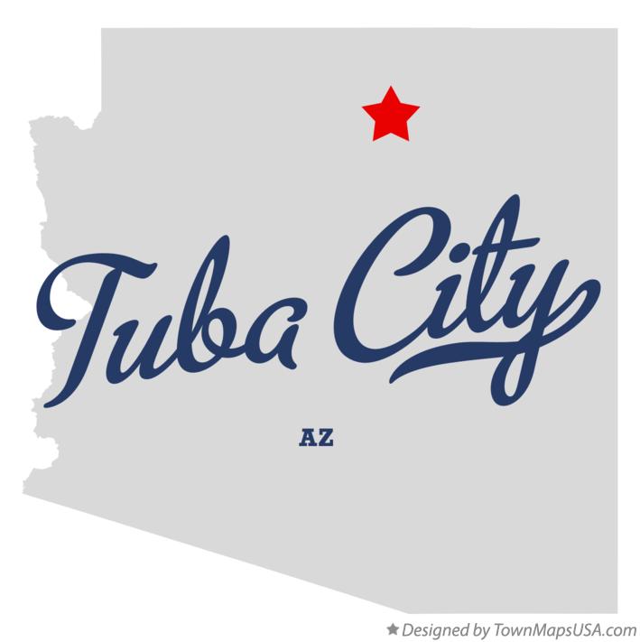 Map of Tuba City Arizona AZ
